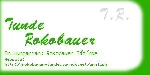 tunde rokobauer business card